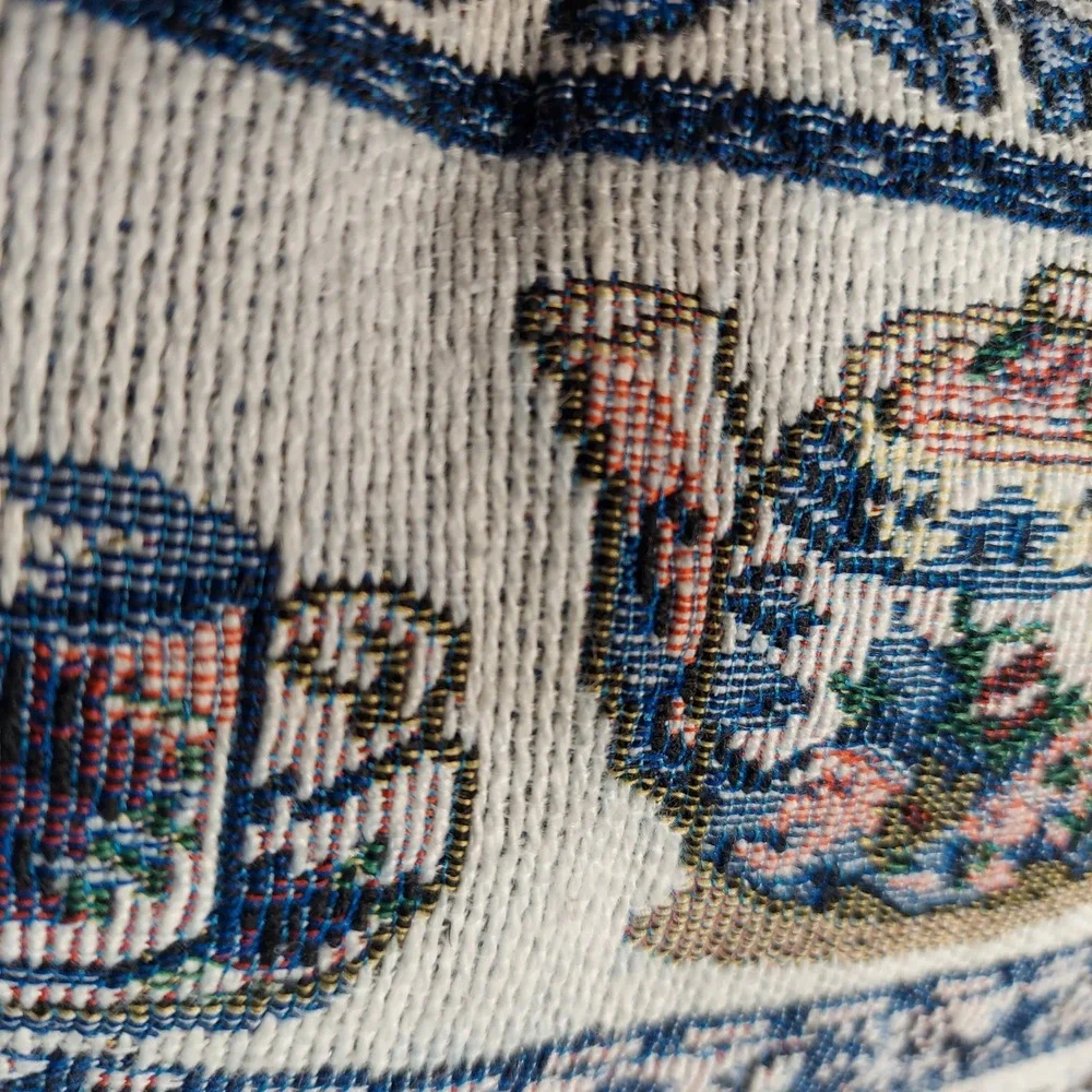 Vintage 2000 Debra Jordan Bryan Tapestry Teapot Share the Warmth of Home Pillow